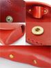 Red Tochigi Leather Glasses Made in Eyeglasses Sunglasses Glasses and Genuine Brand Includes Microfiber Cleaning Case, Japan, Soft, Large, Oversized,