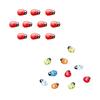 10 Pcs Miniature Ladybug Figurines Tiny Ladybug Animals Statue for Fairy Garden Micro Landscape Decor Cake Topper