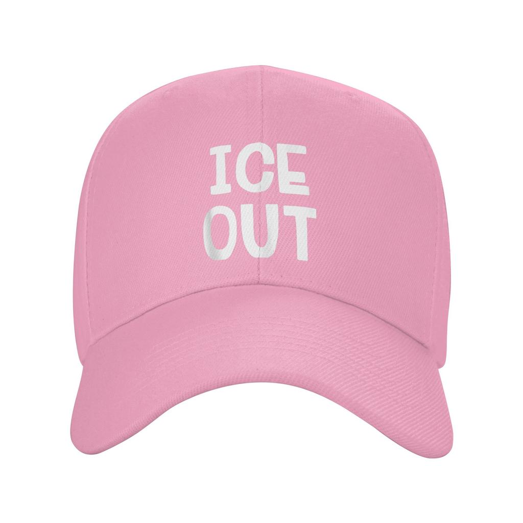ICE Out Print Sonnen-Baseballkappe Sommer Unisex-Teens Print Trucker-Kappe Großhandel Lässig Outdoor Fitnessstudio Baseballkappen