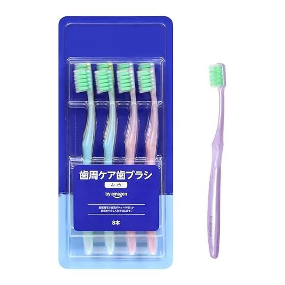 by Amazon Periodontal Care Toothbrush Regular Set of 8