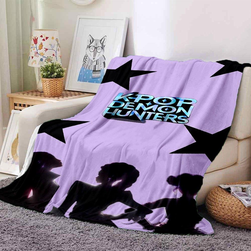 

1pc Hunter X Kopo group - Themed Flannel Blanket - Suitable for Bed, Home Decor, Graduation Gifts, Easter, Back to School, ChristmasA09 80cmx120cm(31inx47in)