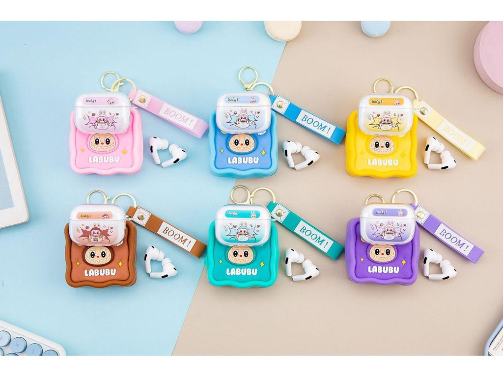 New TWS-K70 In-ear Bluetooth 5.4 Earphones with Cartoon Coin Purse Silicone Case