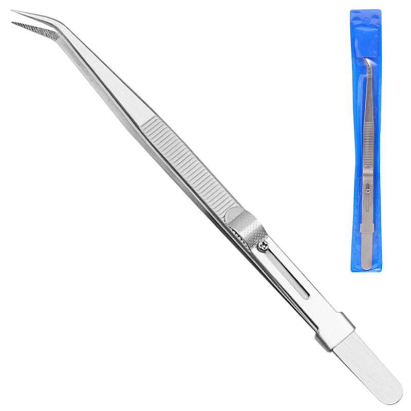 Jewelry Tweezers Professional Slotted Stainless Steel Tweezers Multipurpose Tweezers For Diy Diamond
