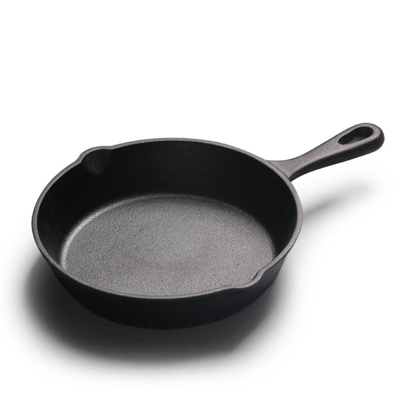 

Small Cast Iron Frying Pan - Mini Flat-bottomed Egg Pan (14cm, 16cm, 20cm, 26cm) 10cm