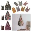Elastic Handheld Shopping Bag Expansion Floral Paddy Bag Portable Foldable Stretch Bag  Snack