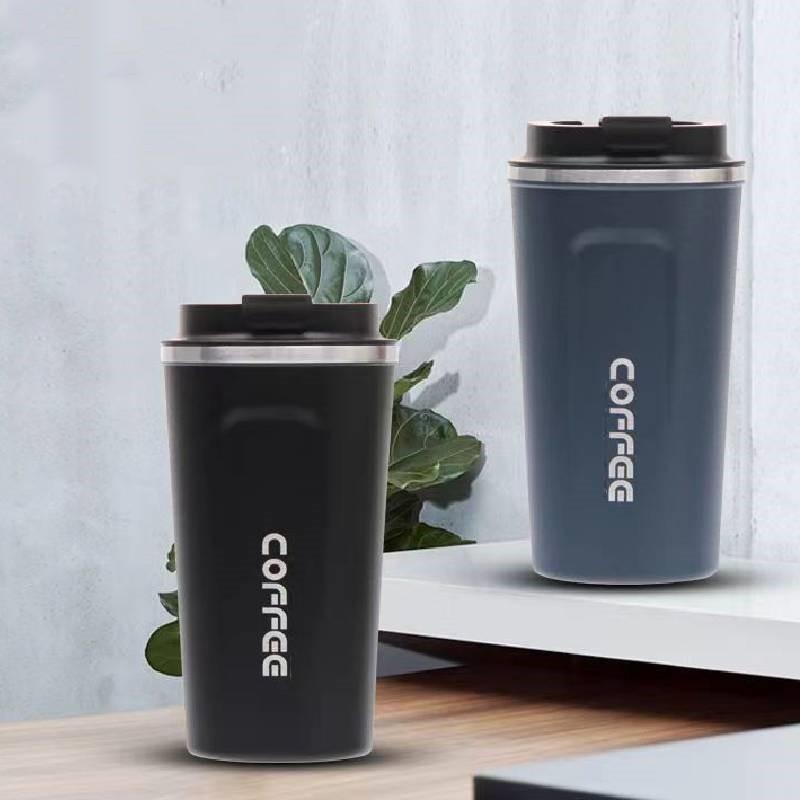 Large Capacity Stainless Steel Vacuum Insulated Coffee Cup Creative Minimalist Car Water Mug