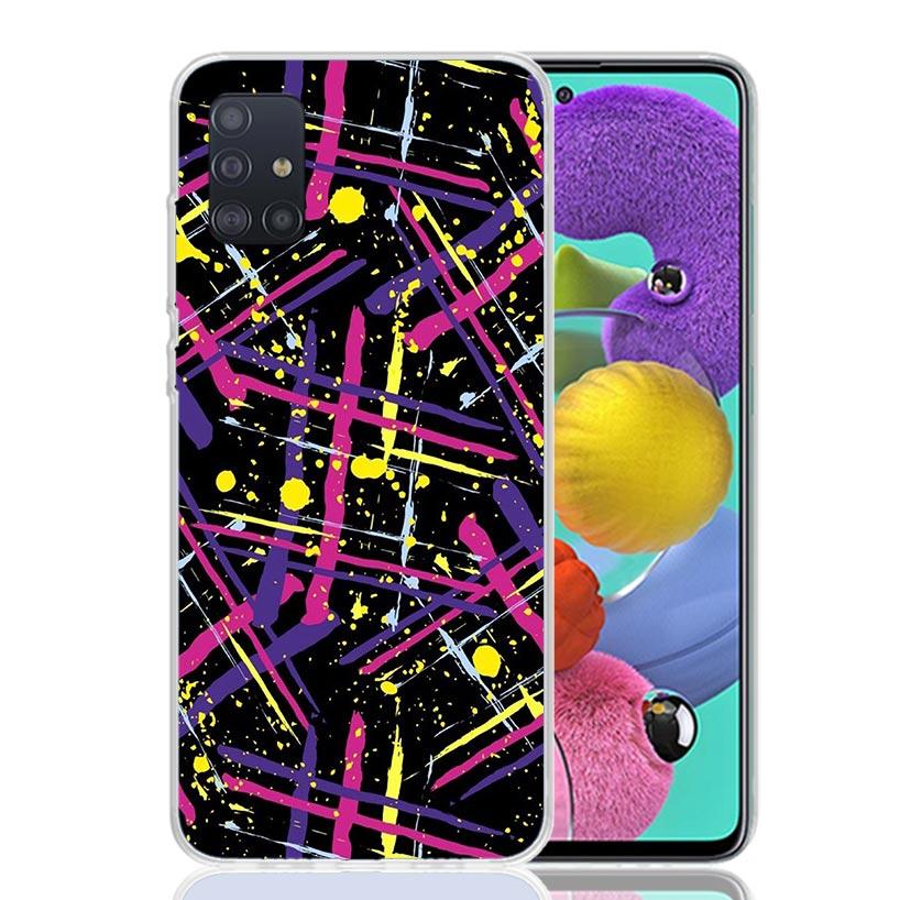 Simple Pattern Graffiti Phone Case for Samsung Galaxy A52 A51 A50S A12 A22 A32 A72 A10S A30S A31 A71 Note 20 Ultra 10 Plus S10 G