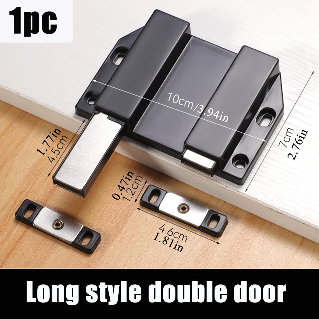 Magnetic Push To Open Latches Heavy Duty Cabinet Catches for Hidden Door Handle Door Catch Lock Hardware Pressure Release Latch