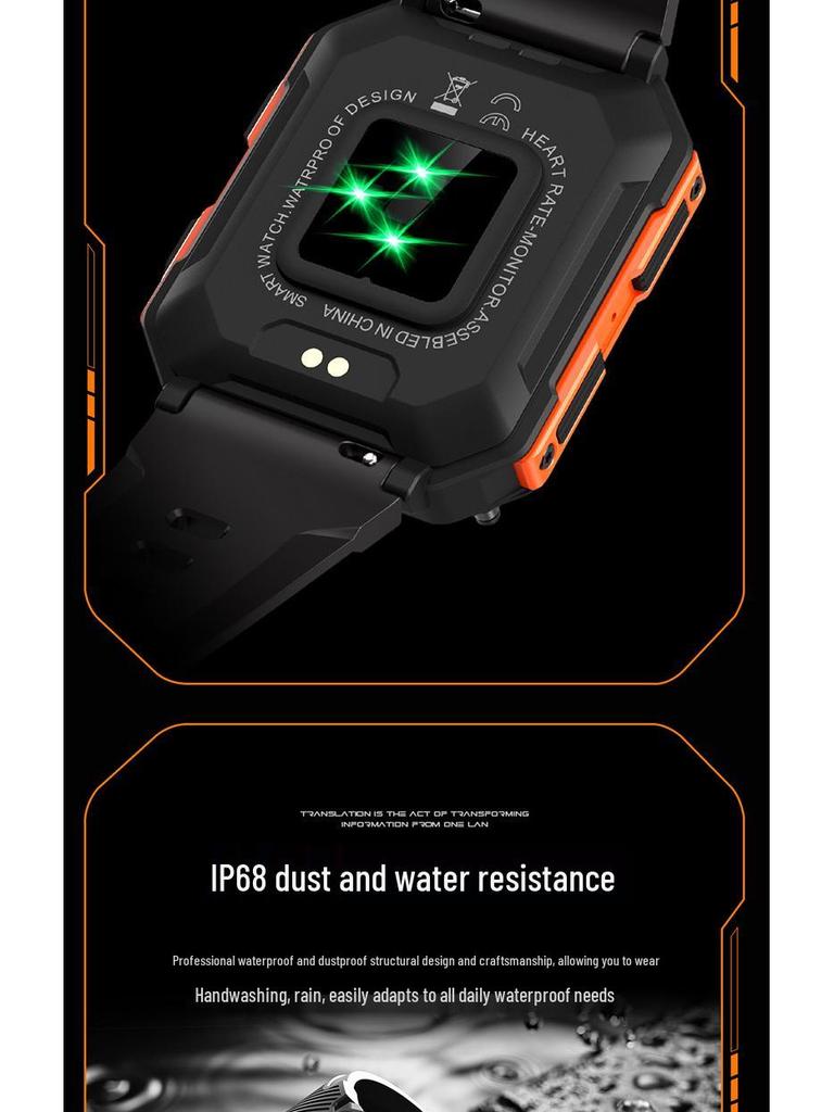 C20PRO 1.83'' Smartwatch: Outdoor Sport, Call, Heart Rate & Blood Oxygen Detection, Three-Proof Protection