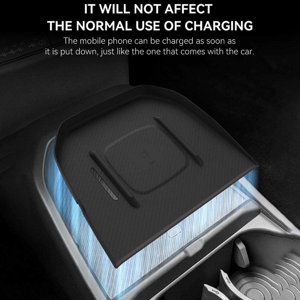 For Kia EV3 2025-2025 Silicone Wireless Charging Pad Non-slip Car Phone Charger Protective Mat Auto Interior Accessories