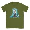 Hatsunes Mikus Manga TShirt Men Women Anime  Awesome Pure Cotton Tee Shirt Round Neck Short Sleeve T Shirt Plus Size Tops
