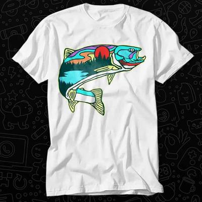 Fly Fish Nature Planet Universe Art Earth Zen OM Gay Tee Best Seller T Shirt 116
