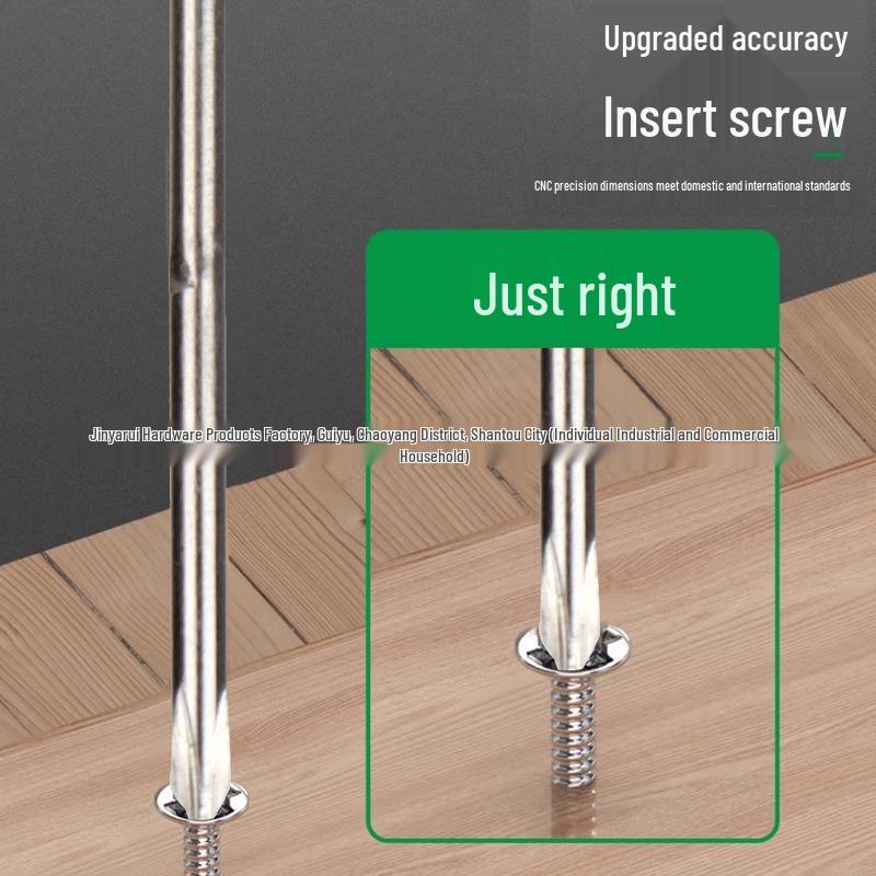 Two-Color Magnetic Screwdriver, No. 14, 3mm Phillips/Flathead, Rubberized Handle, for Household & Electrician Repairs
