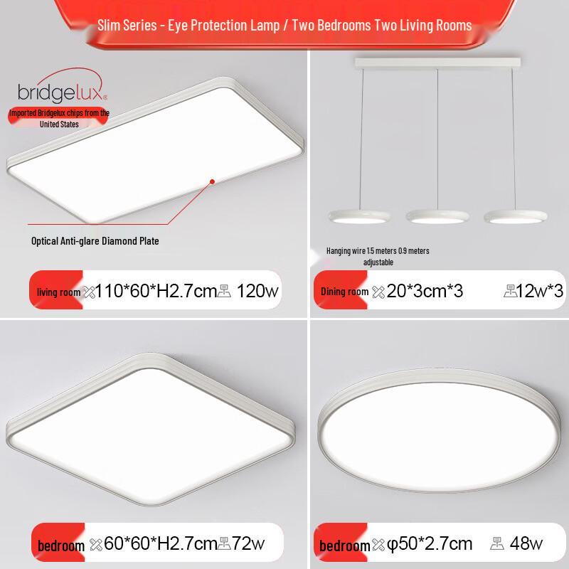 Dream Bubble Ultra-thin 3-Color Dimmable LED Ceiling Light