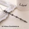 Anime Cosplay Props Magic Wand Pendant Necklace Vintage Jewelry Accessories Gift