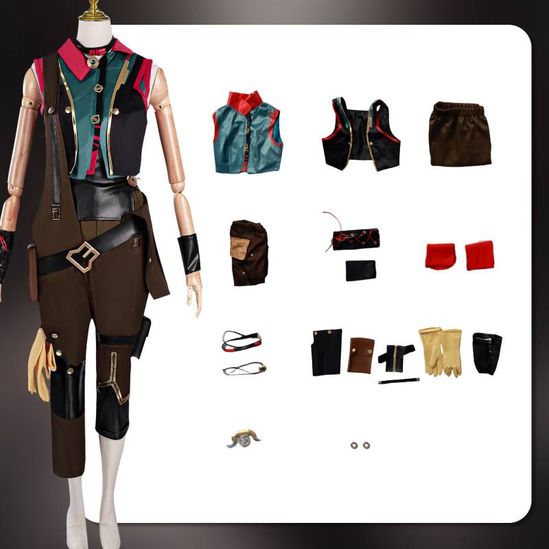 

Легенды Арканлиги Джинкс Косплей Костюм Одежда Хэллоуин Подарок Вечеринка M