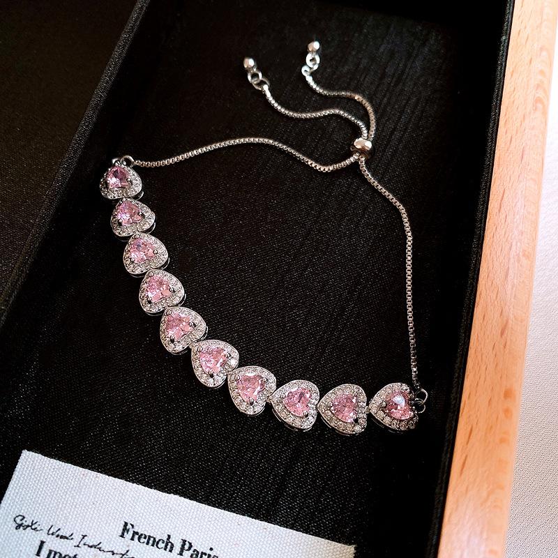 Zircon Flower Simple Niche Bracelet Light Luxury High Sense Fashion Versatile Bracelet Temperament Personalized Jewelry Women