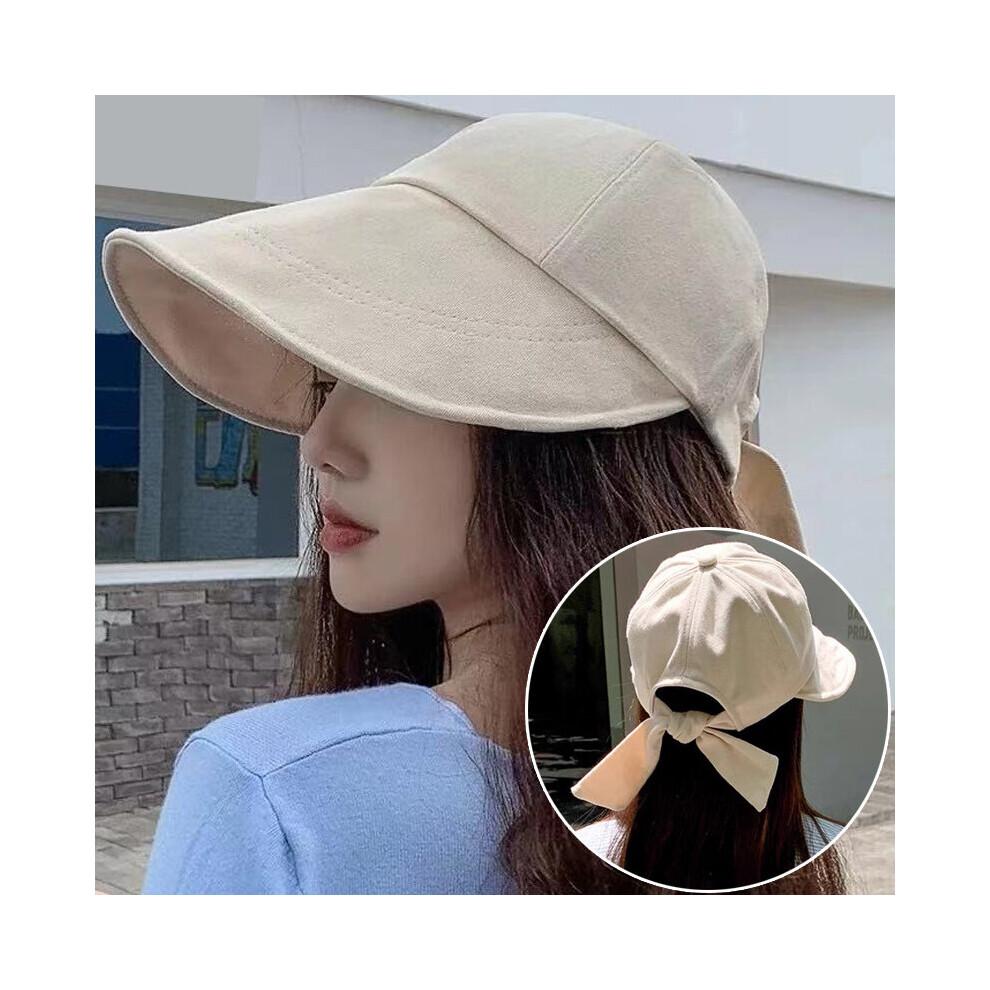 Ladies Sun Hat Summer UV Protection Sun Protection Big Brim Cap Outdoor Travel Gift Fisherman Hats Bucket Hat Women Bow Caps