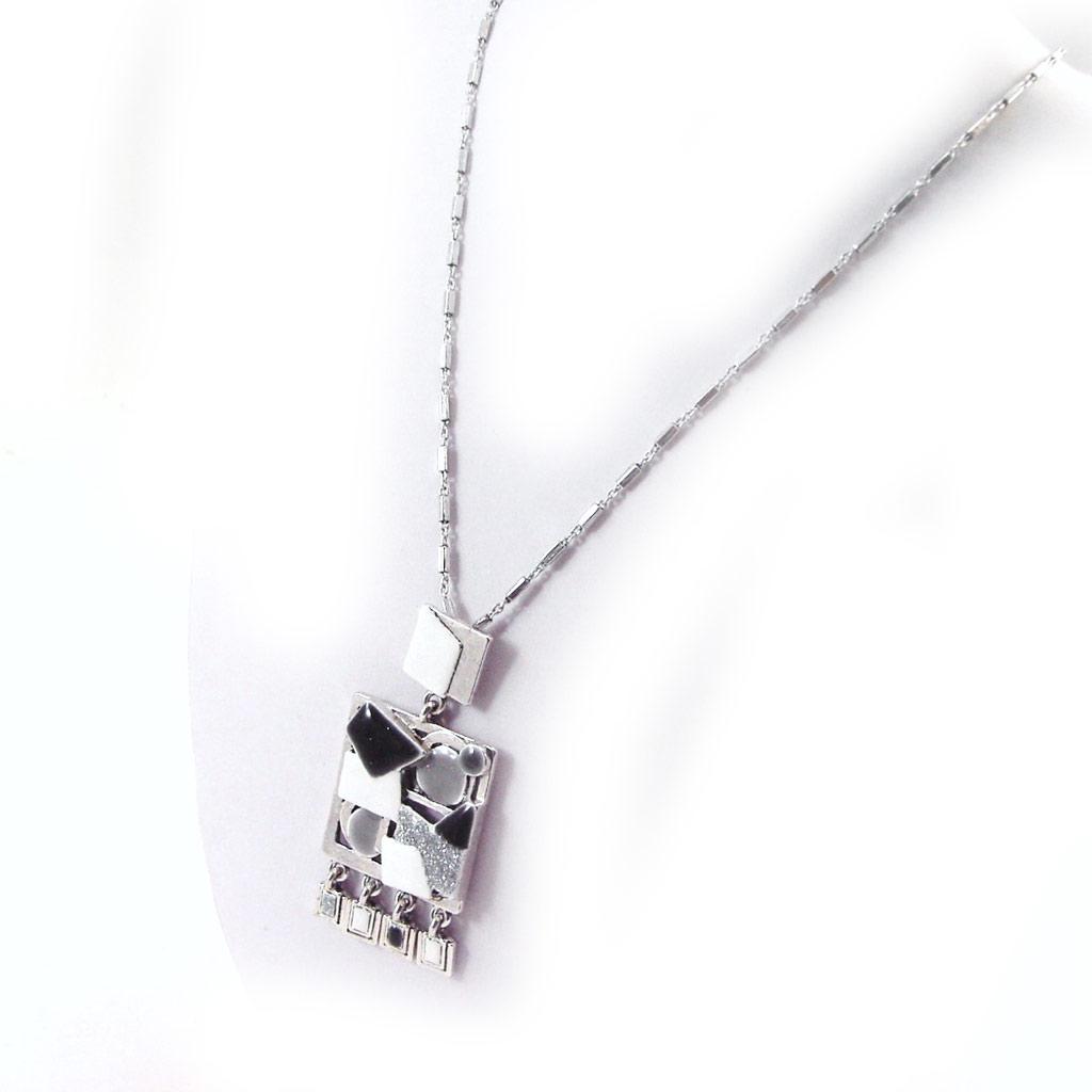 Les Trésors De Lily [G6116] - Designer Necklace 'Anamaya' Black Gray