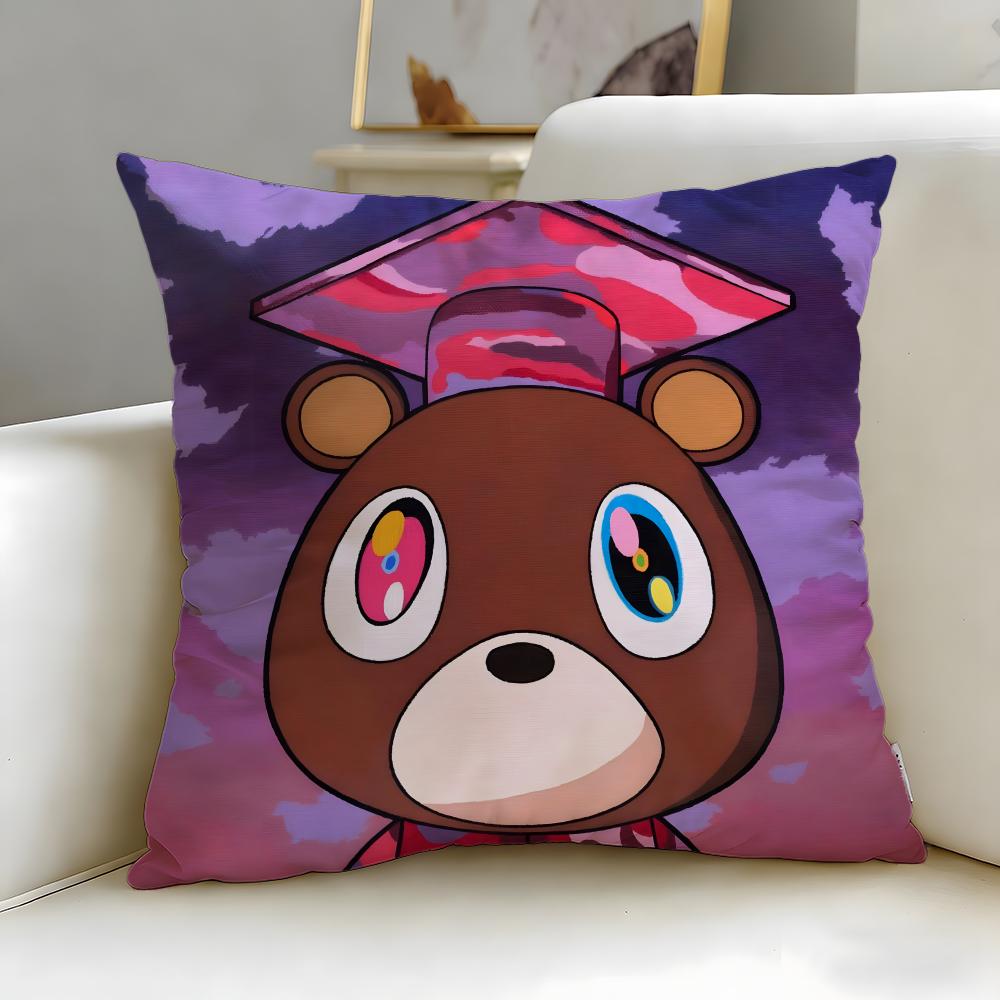 

popular rapper Kanye Omari West Cushion Cover Soft & Easy-Wash Pillow Case – Versatile for Couch, Bed, Travel and Office 30cmx30cm