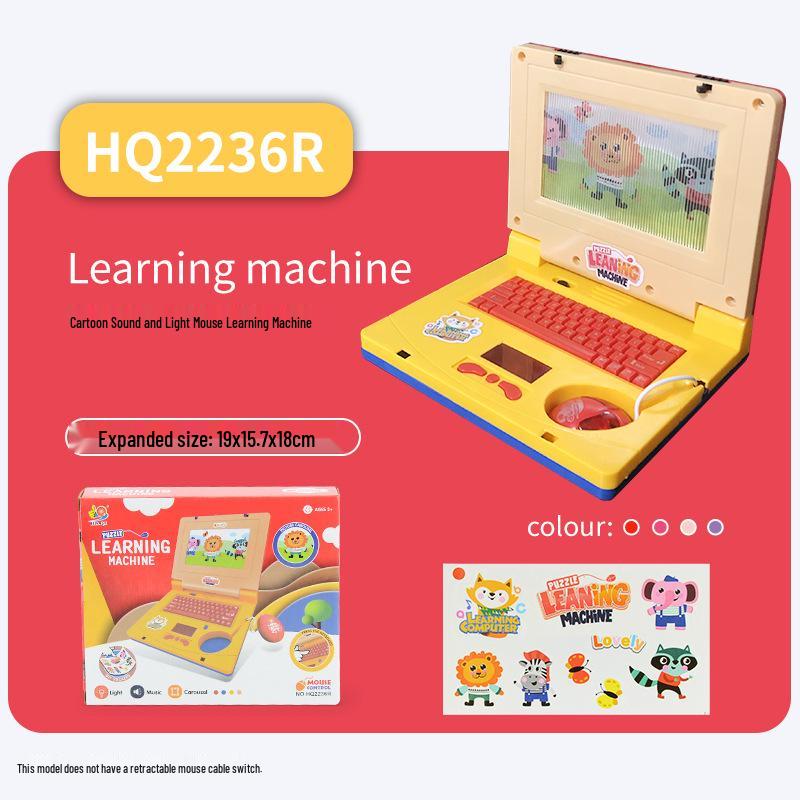 Interactive Baby Learning Laptop with Mouse, Lights & Music for Early Development