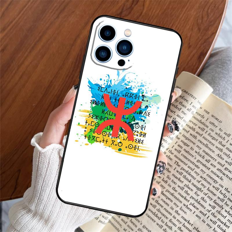 Amazigh Berber Flag Phone Case For iPhone 17 Pro Max 11 12 14 15 16 Pro Max Plus 13 mini 16e 17 Air Back Cover