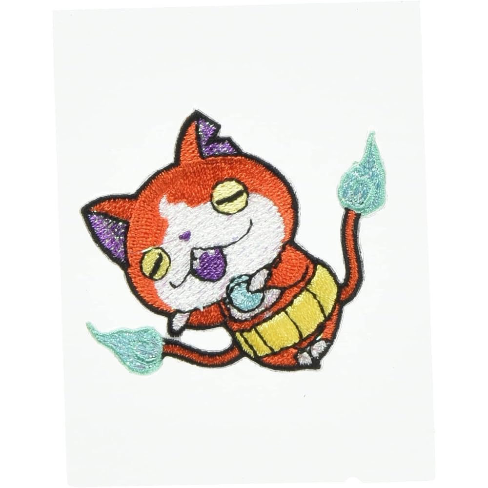 Yokai Watch Embroidered Deco Sticker Jibanyan S03Y0087 Decorative Craft Accessory