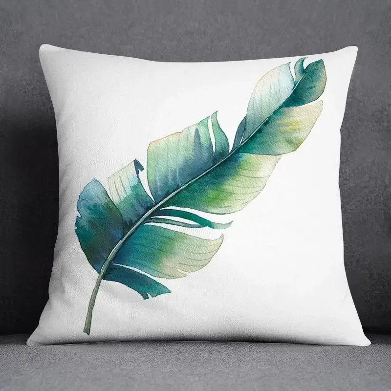 

Современная Подушка Чехол для Подушки Дивана Кровати Поясничная Наволочка Павлины Совы Олени Животный Узор Декоративная 66x66cm