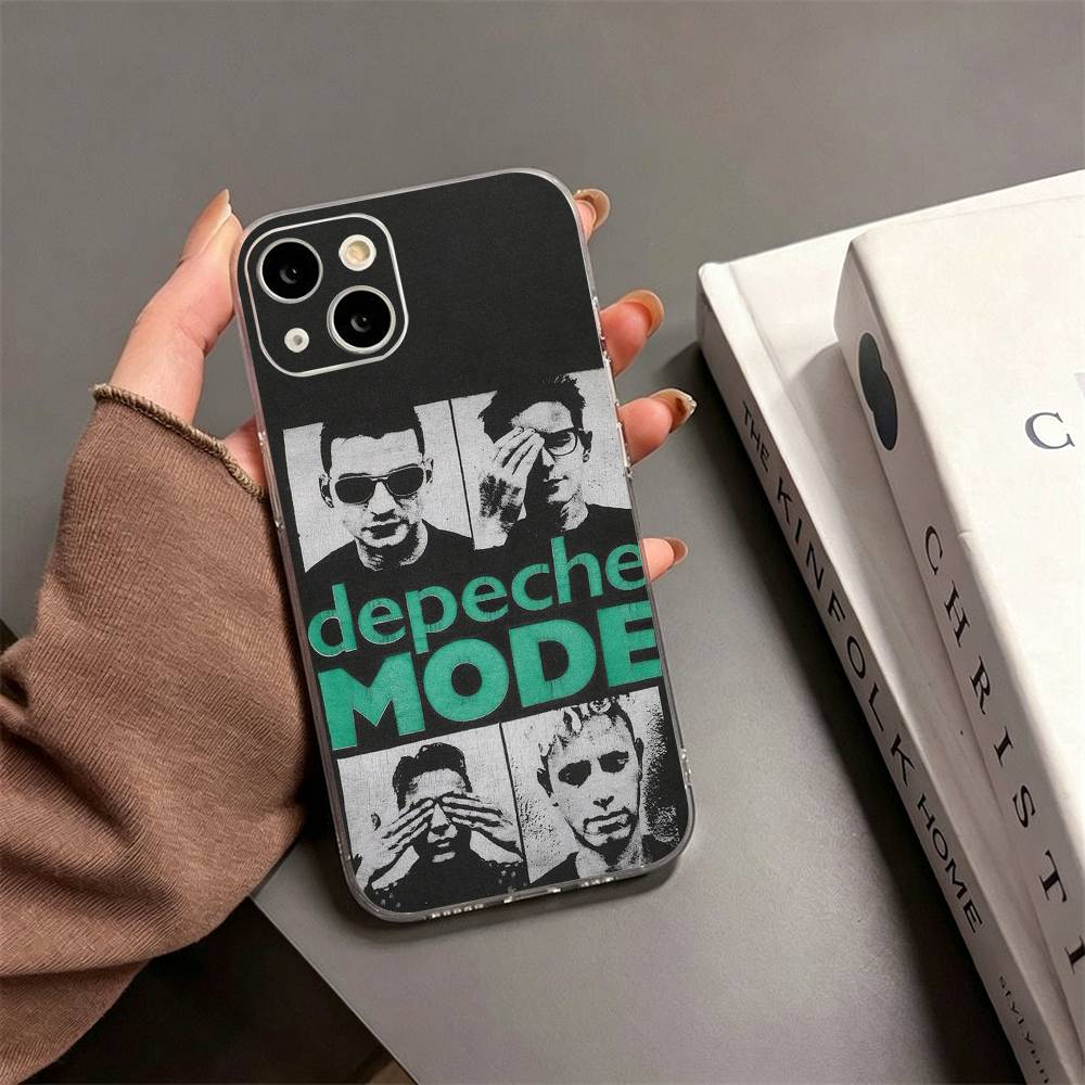 B-Band Depeches Modes Phone Case For iPhone17,16,15,14,13,12,11 Plus,Pro Max Soft Transparent Cover
