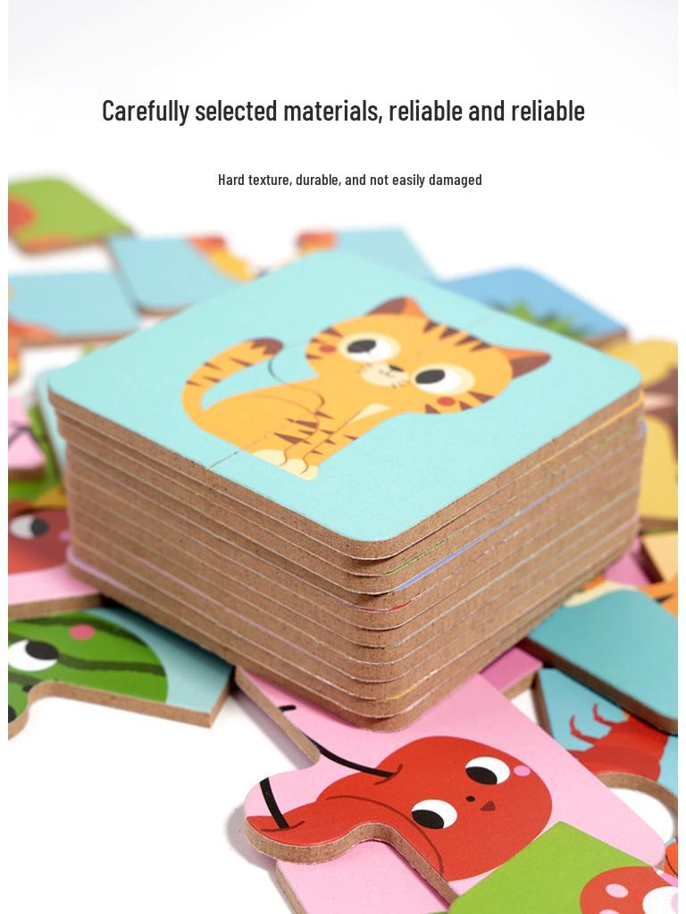 Large Animal Puzzle for Kids 2-3 Years - Educational Toy for Early Development