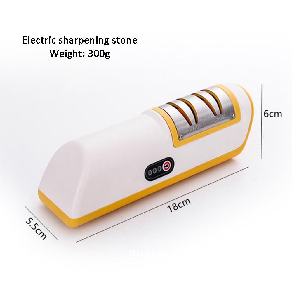 

Электрическая точилка для ножей Многофункциональная автоматическая профессиональная маленькая точилка для ножей Кухонные инструменты для быстрой заточки Нескользящие S жёлтый