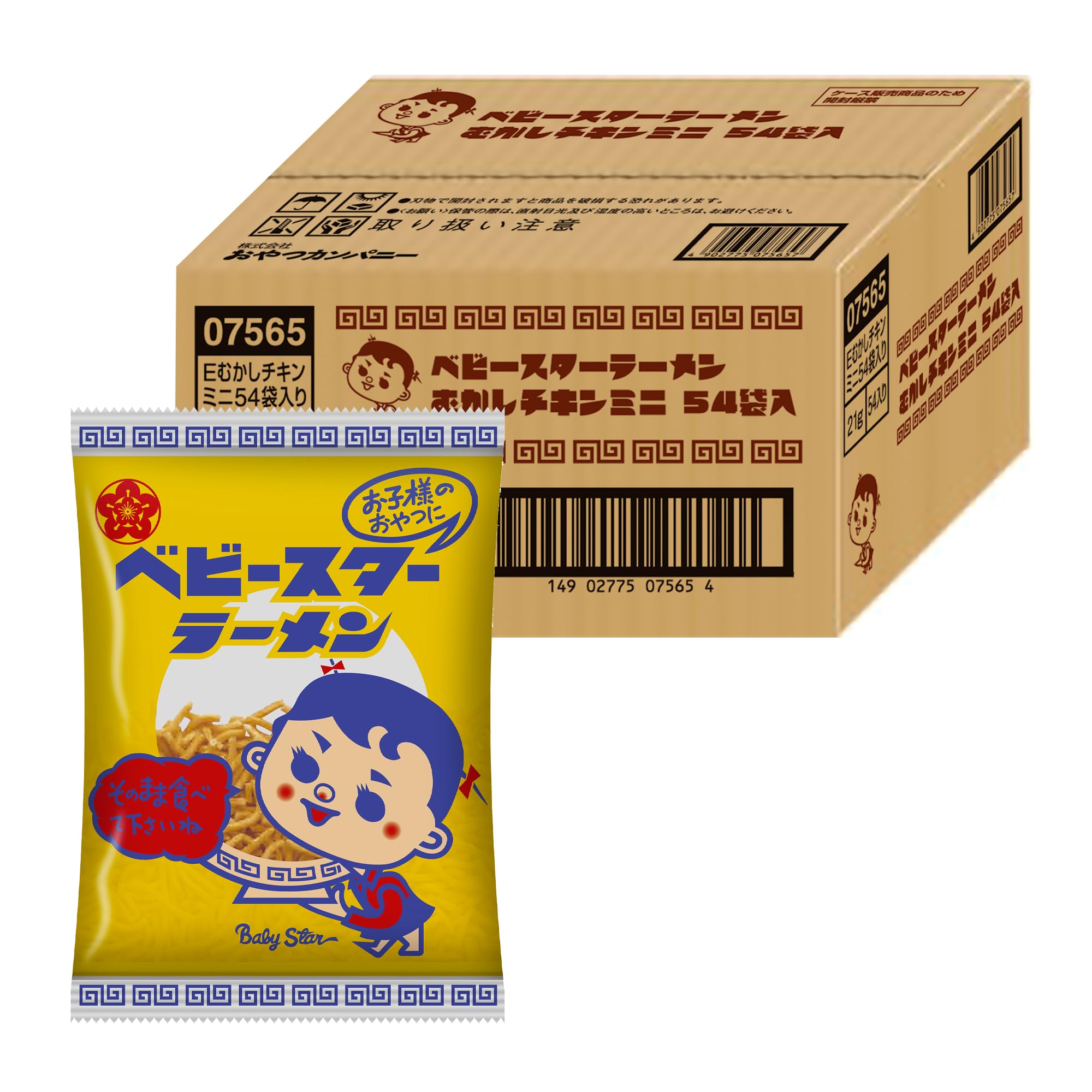 

Oyatsu Company Baby Star Ramen Ретро Курица Мини x 54 Рамен Большой Ассортимент [Официальный] [пакетики по 21 г] (Ояцу Рамен, Снеки, Дагаси, Закуски)