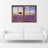 Canvas Print, Window - Lavender Field