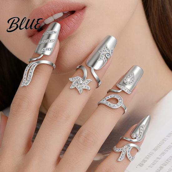 Manicure Compatible Jewelry Universal Fit Nail Ring Lightweight Adjustable Opening