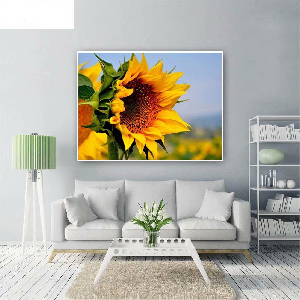 Buy DIY 5D Full Square Diamond Painting Sunflower Embroidery Cross ...