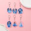 1/9Pcs Disney Princess Frozen Elsa Acrylic Keychain Cute Backpack Pendant Funny Bag Charms Accessories Decoration Holiday Gifts
