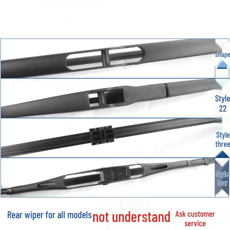 Compatible Rear Wiper for Mazda Models: 2, 3, 5, 6 Ruiyi, 8, CX-4, CX-5, CX-7, Xingcheng and Angkesaila
