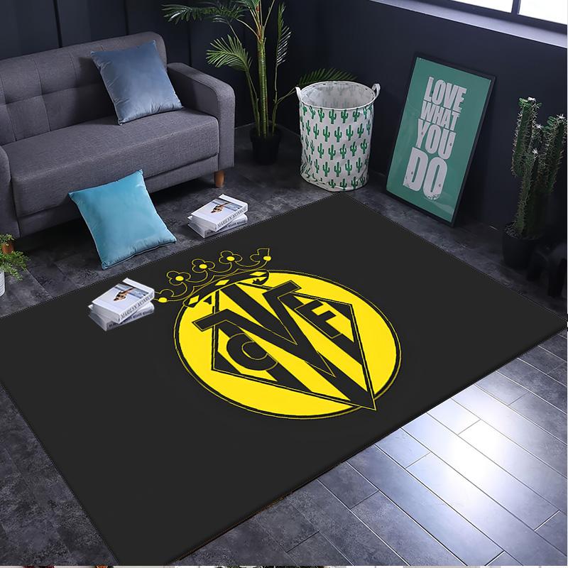 1PC rug Vill-arreal Flames Carpet, Chair Rug,Area Rug for Office Bedroom living rooms bedroom, Doormat decor Christmas fan gifts