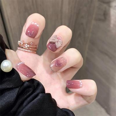 24 Reusable Artificial Fake Nail Set| Lightweight & Long Lasting| Easy To Use| Quick Fix For Festivals & Special Occasions (0lf014)