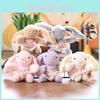 Skirt Cute Bunny Plush Toy Pendant Key Chain Bag Decor For Gift And Play Kids