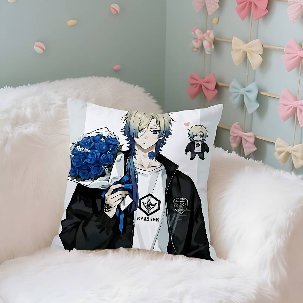 Cute M-Michael Kaiser Case Plush Fabric Soft Pillowcase Double Sided Print Cushion Cover Household Gifts