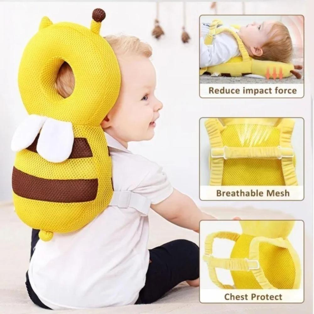 Little Bee Baby Head Protection Pillow Breathable Anti Fall Hat Suitable For Young Children'S Head Safety Cushion Protector Tool