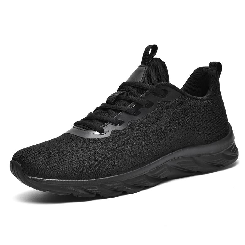 

Mens Running Shoes Autumn New Fashion Classic Mesh Breathe Outdoor Fitness Cosy Sneakers Trendy Tennis Shoes for Men 46 чорний