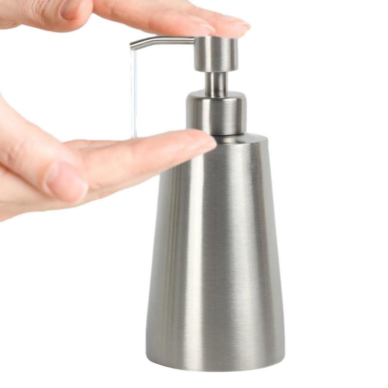 Soap Dispenser Stainless Steel Liquid Lotion Hand Pump Soap Dispenser Refillable Shampoo Bottle Hand Soap Dispenser