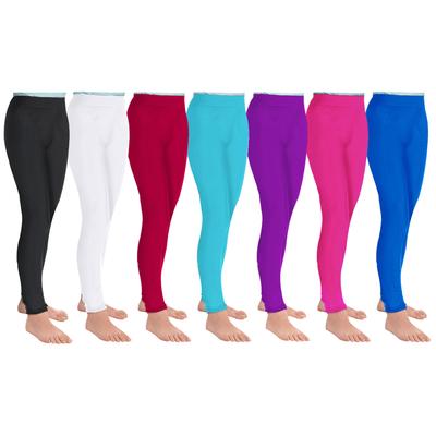 Kids Girls Stylish Skating Clothing Elastic Waistband Stretchy Dance Long Pants Leggings