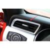 Console L&R Air Outlet Vent Cover Trim For Ford Mustang 2015- Matte Silver