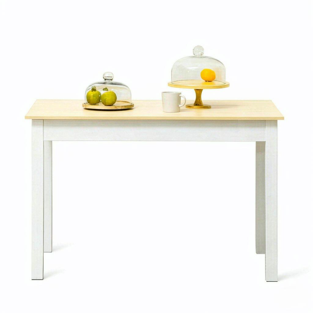 Simple Dining Table with Timeless Look, Versatile Table for Meals and Work with Stable Construction, Elegant Dining Table (dining Table Only)