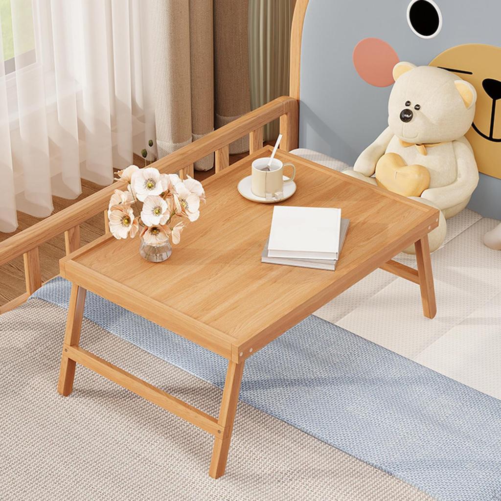Japanese Floor Table Bed Multifunctional Wood Desk for Living Room Bedroom Gaming Writing