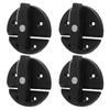 4 Sets Boat Cabinet Twist Latch Reinforced Nylon 59mm Round Turn Button Lock for Yacht RV Door Cabinet Hatch