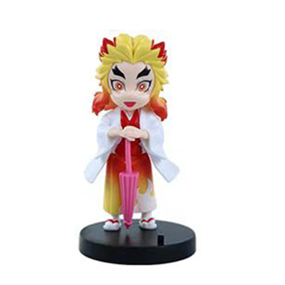 Anime Genuine Demon Slayer Action Figure Plum Rain Series Kochou Shinobu Tomioka Giyuu Kanroji Mitsuri Mystery Box Toy Gift